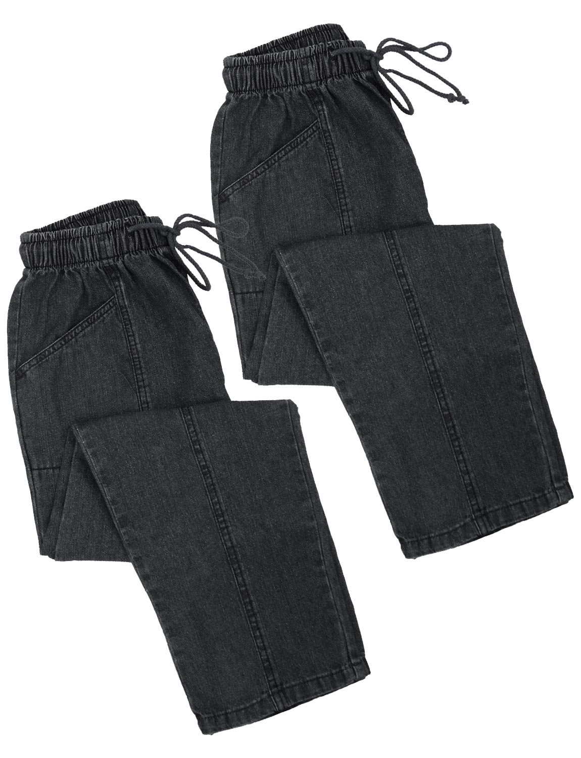 Elasticated Waist Pull On Jeans (Pack of 2