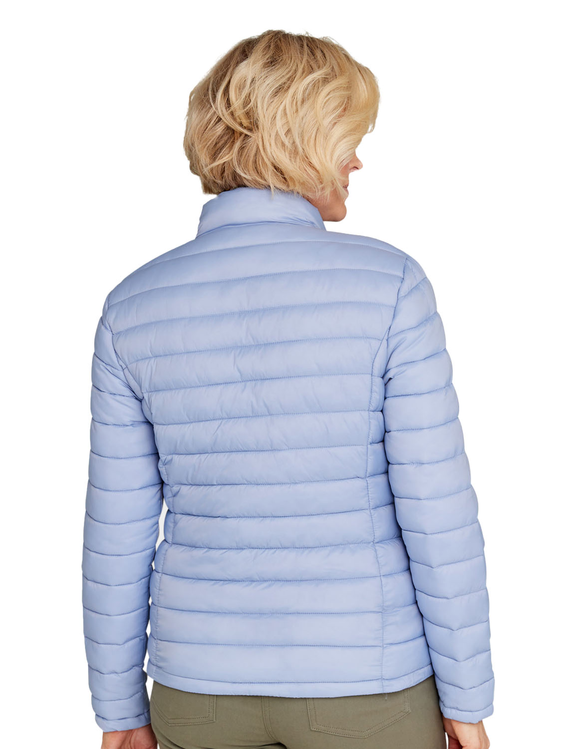 Lightweight Showerproof Padded Packaway Jacket with 2 Side Pockets, Compact & - Picture 7 of 14