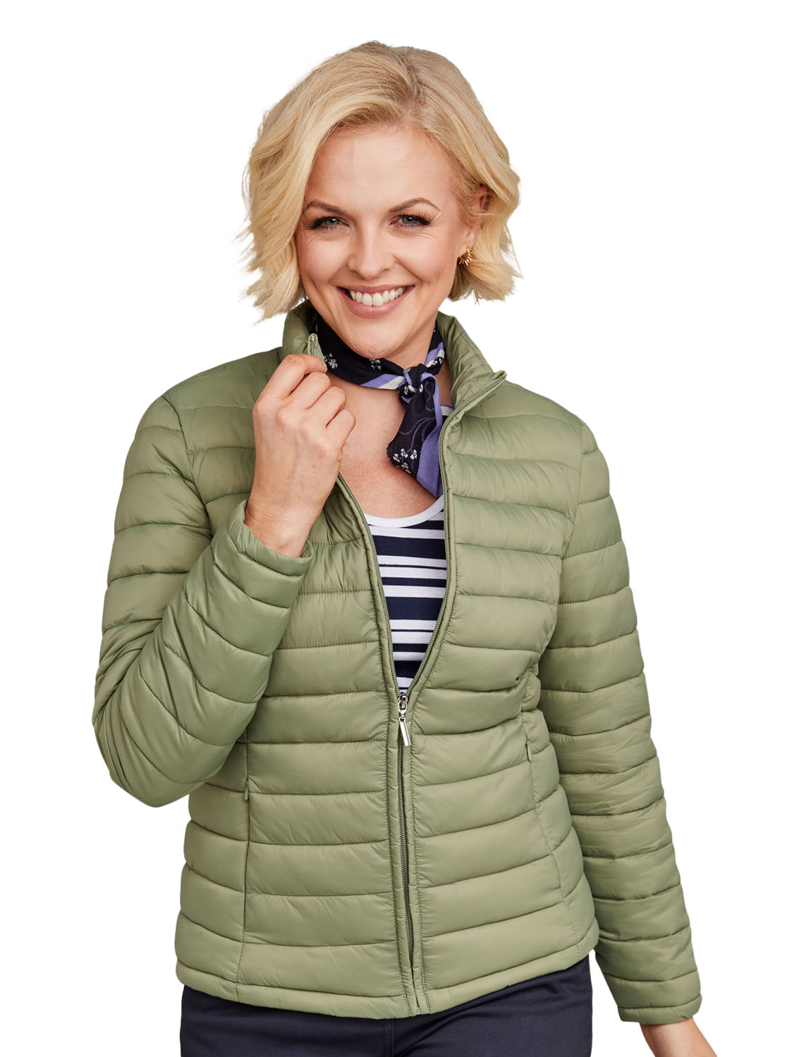 Lightweight Showerproof Padded Packaway Jacket with 2 Side Pockets, Compact & - Picture 10 of 14