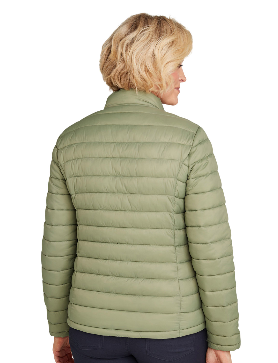 Lightweight Showerproof Padded Packaway Jacket with 2 Side Pockets, Compact & - Picture 13 of 14