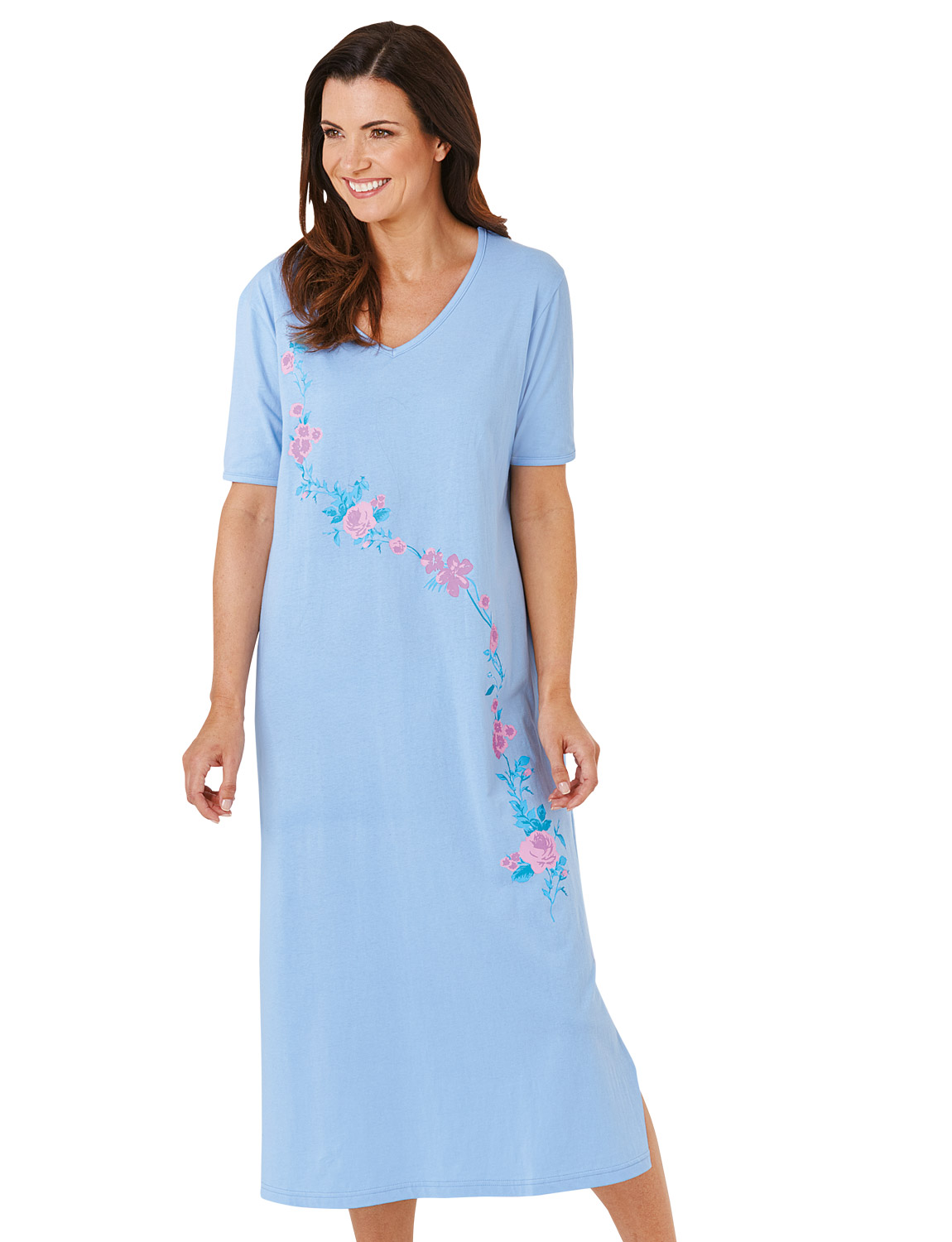 Chums | Ladies | Nighties Pack Of 2 Cotton Nightdresses | | eBay