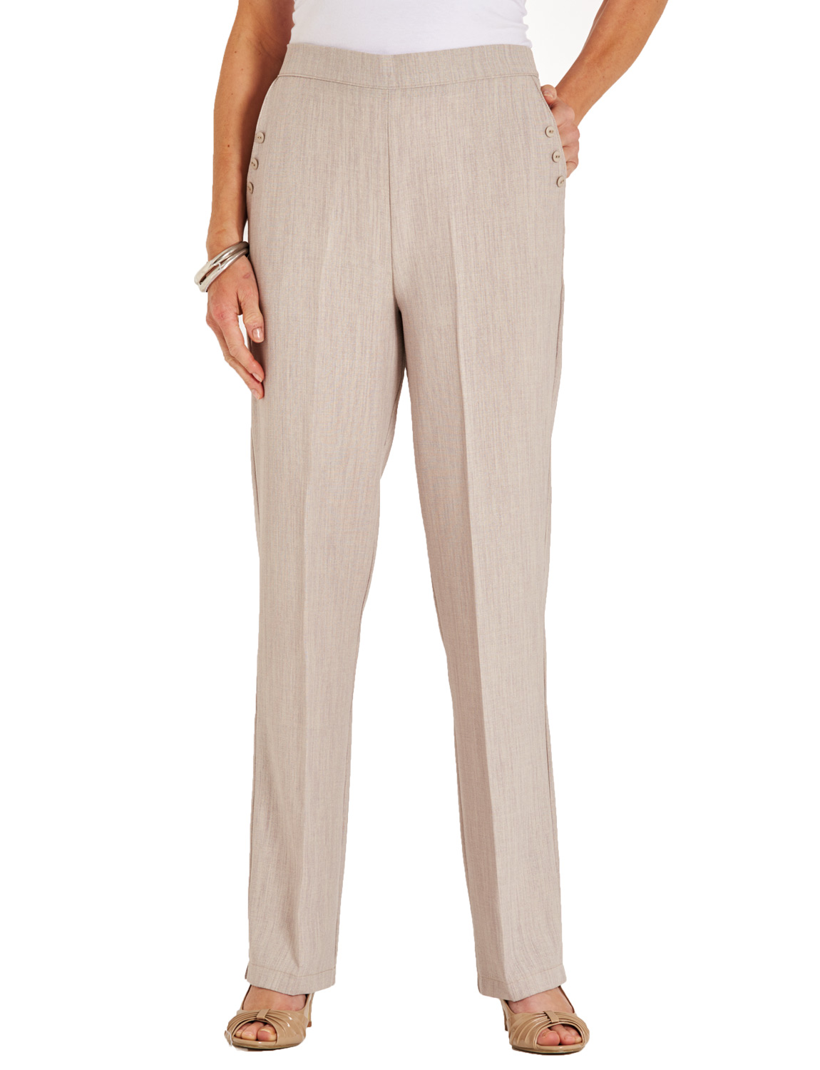 Ladies Linen Look Trouser | eBay
