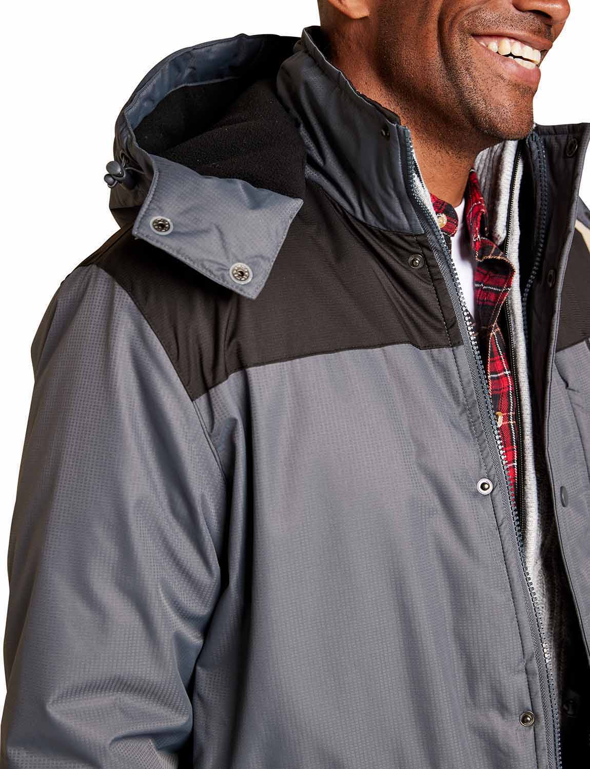 Mens Woven Waterproof Jacket With Fleece Lining by Pegasus - Imagen 2 de 14