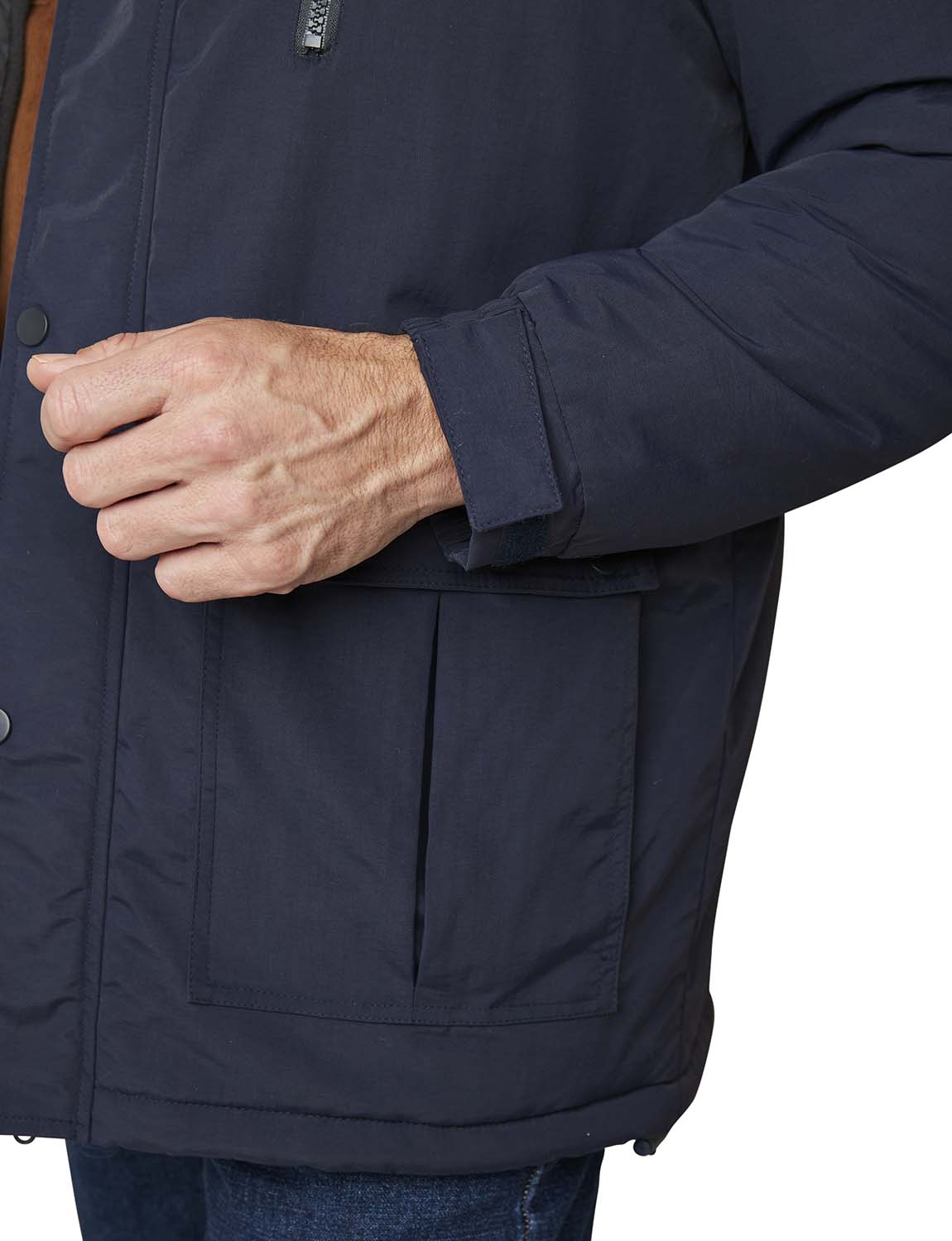 Mens Woven Waterproof Jacket With Fleece Lining by Pegasus - Imagen 12 de 14