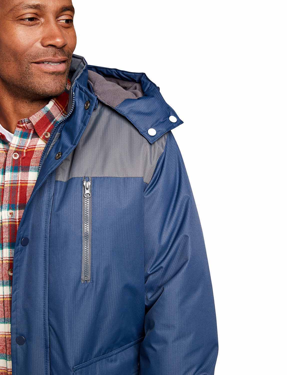 Mens Woven Waterproof Jacket With Fleece Lining by Pegasus - Imagen 7 de 14