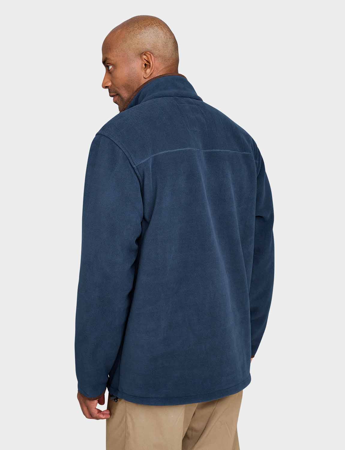 Herren Bonded Fleece Zip Jacke Kunst Wildleder Besatz Reißverschlusstaschen von Champion - Bild 7 von 14