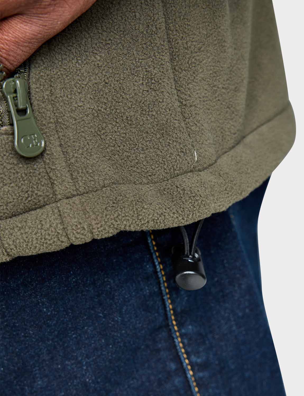 Herren Bonded Fleece Zip Jacke Kunst Wildleder Besatz Reißverschlusstaschen von Champion - Bild 13 von 14