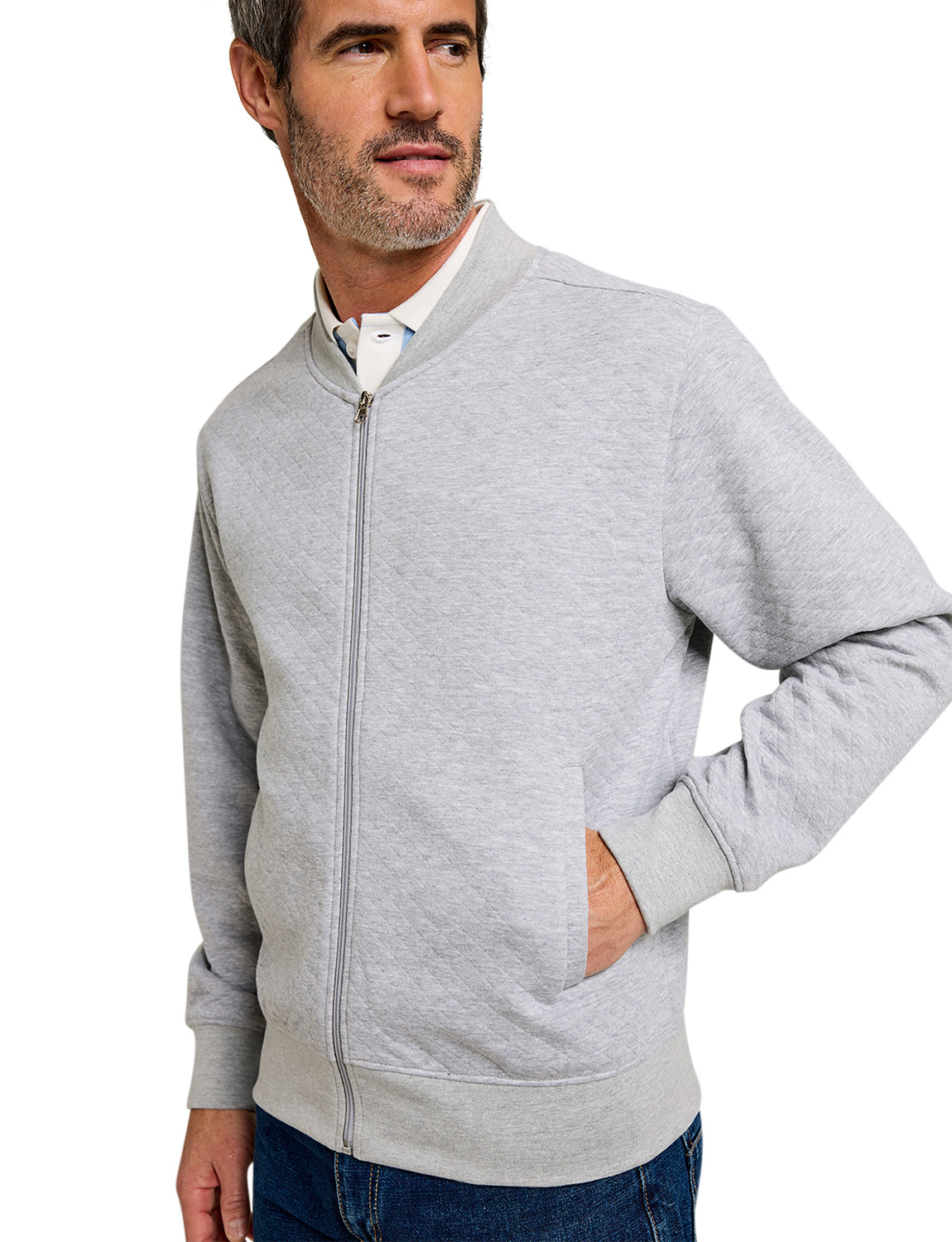 Chaqueta acolchada con cremallera para hombre de Pegasus - Imagen 6 de 15