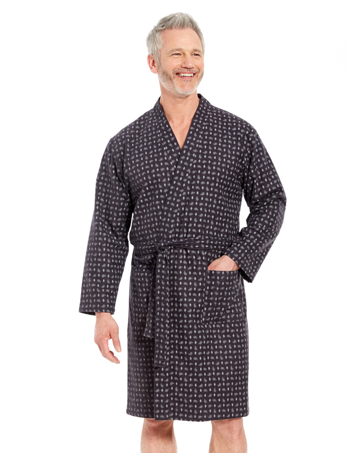 MENS PAISLEY PRINT Dressing Gown - £29.00 | PicClick UK