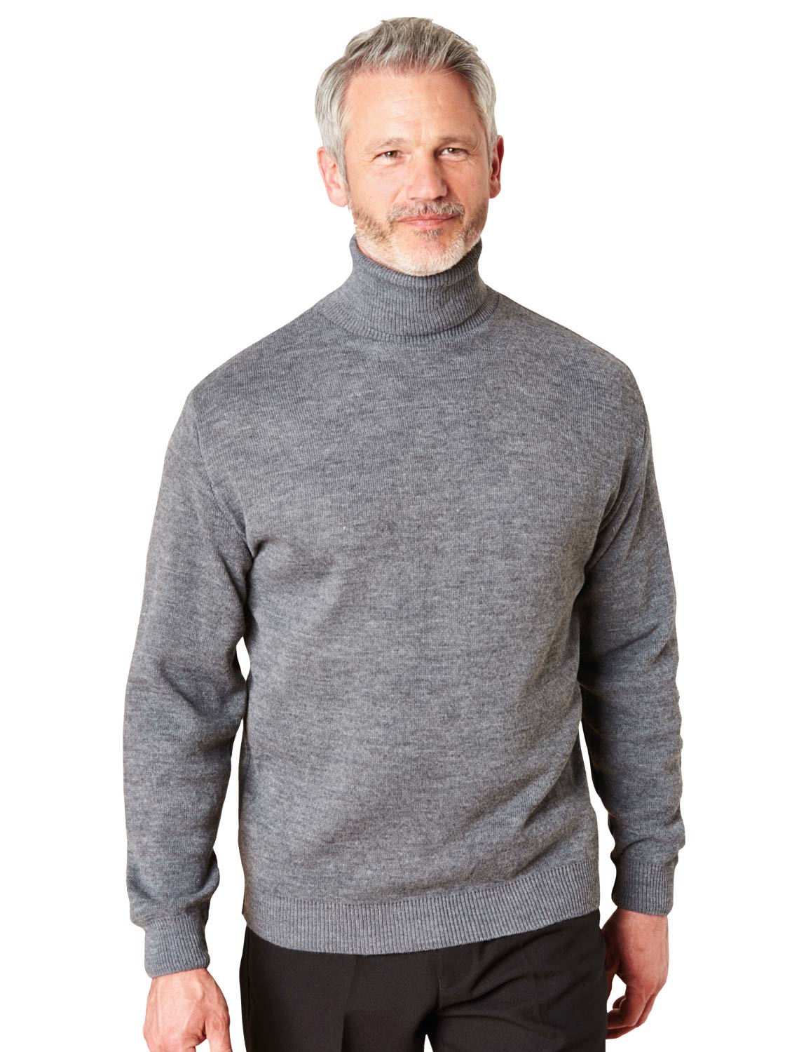 Pullover Men Sweaters Turtleneck Long Sleeve Luxury Mens