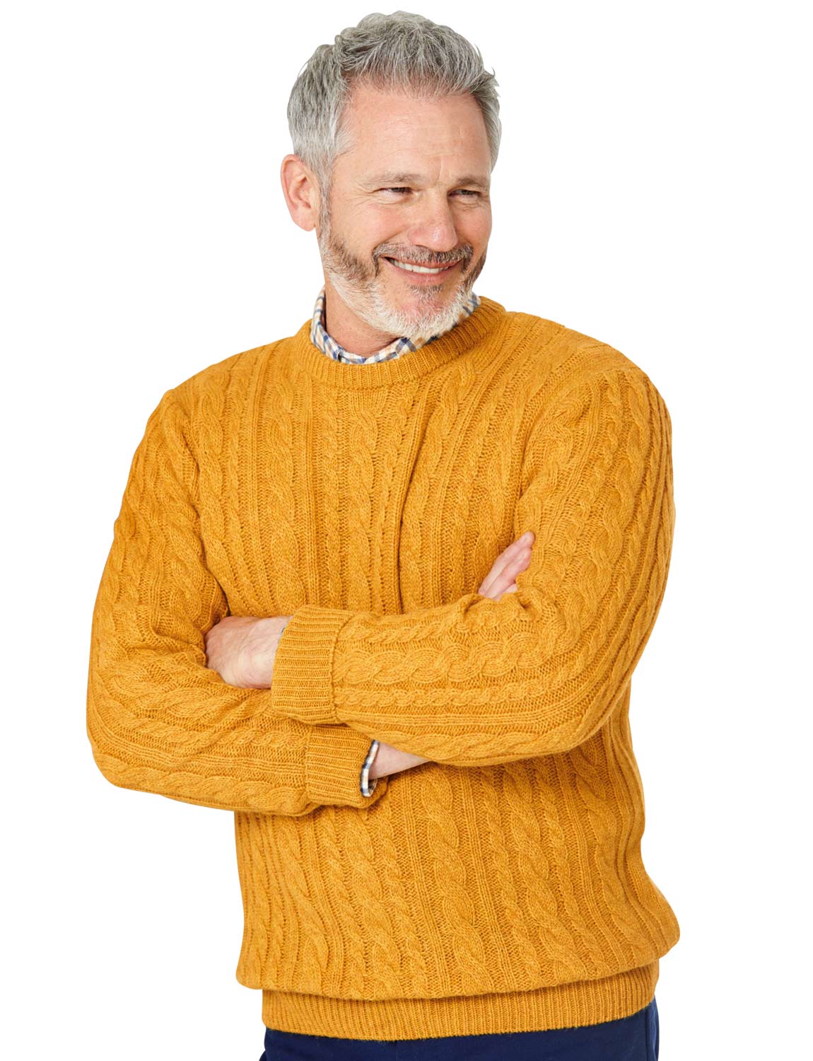 shetland cable sweater