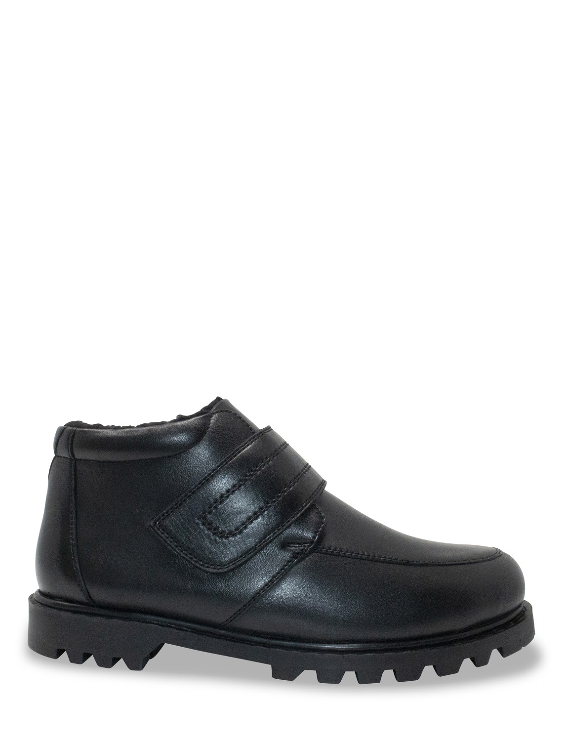 Mens Leather Touch Fasten Boot Extra Wide Fit by Chums - Picture 3 of 10