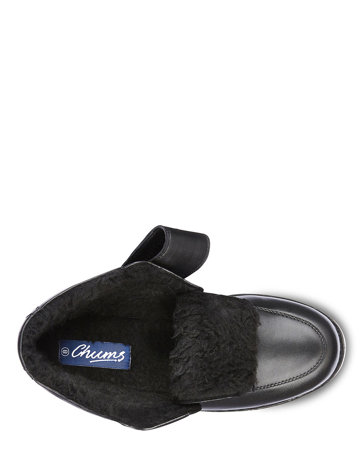 Mens Leather Touch Fasten Boot Extra Wide Fit by Chums - Picture 5 of 10