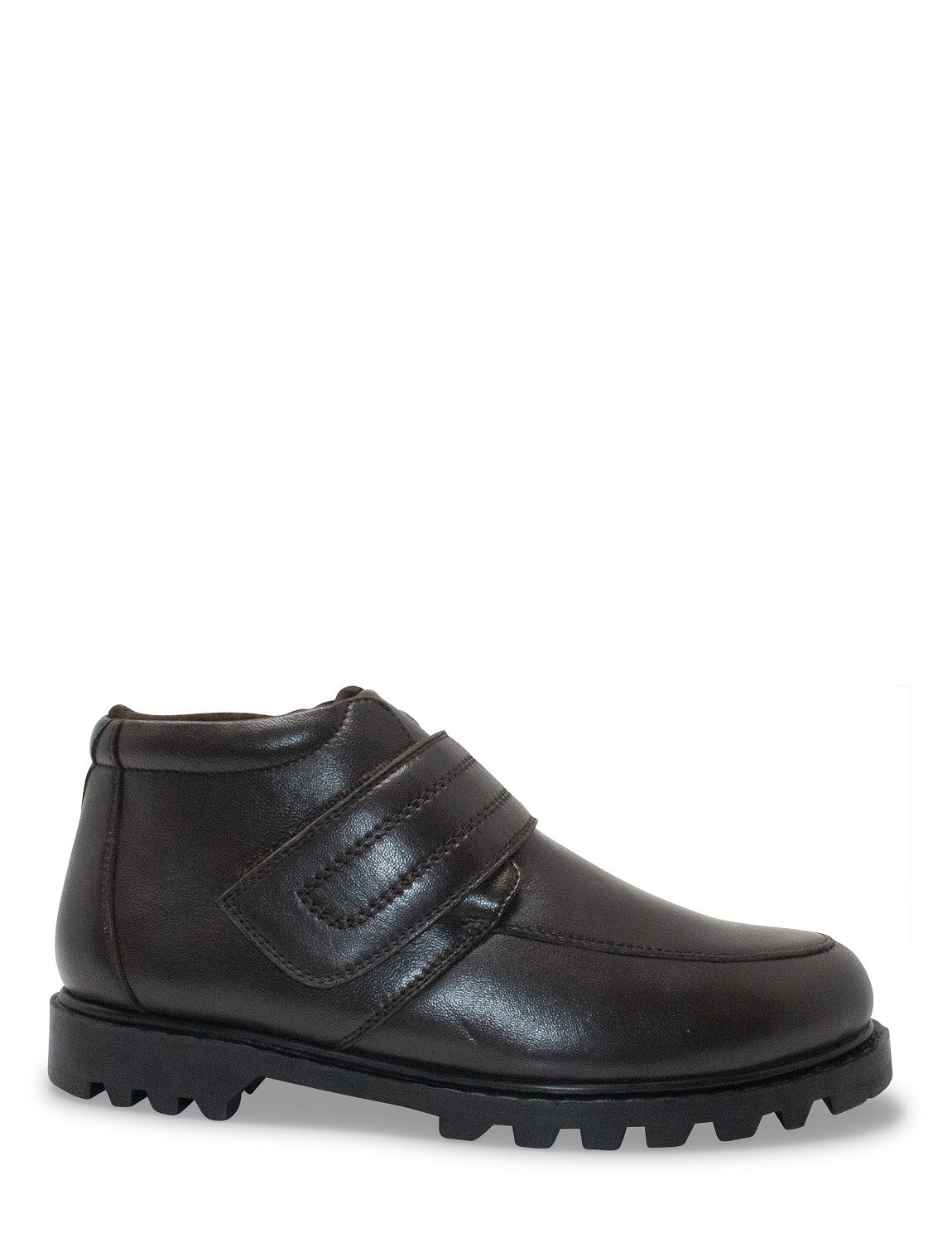 Mens Leather Touch Fasten Boot Extra Wide Fit by Chums - Picture 7 of 10