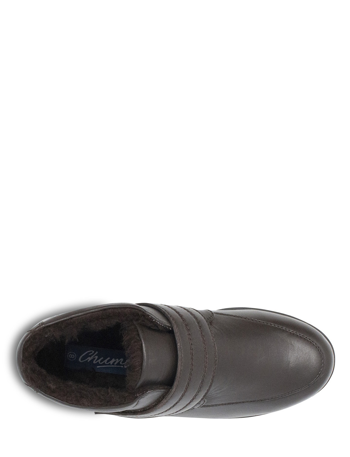 Mens Leather Touch Fasten Boot Extra Wide Fit by Chums - Picture 8 of 10