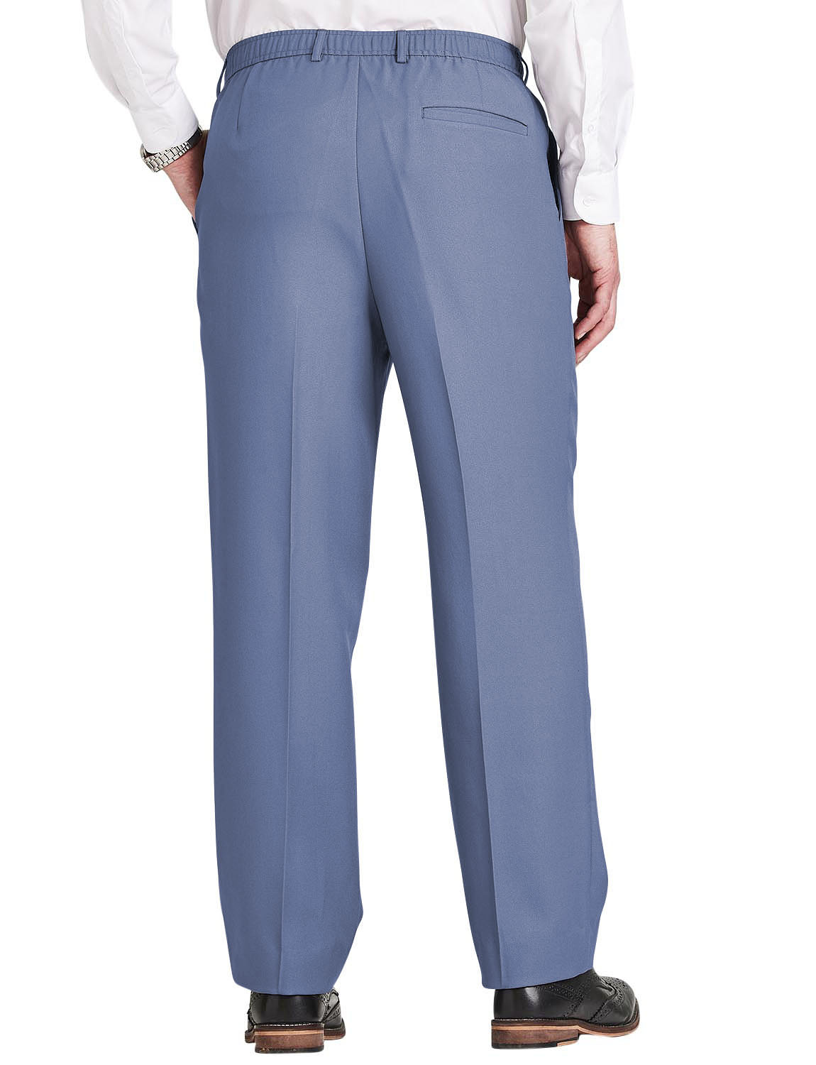 Chums pack of 2 elasticated waist pull-on trousers, convenient and  comfortable