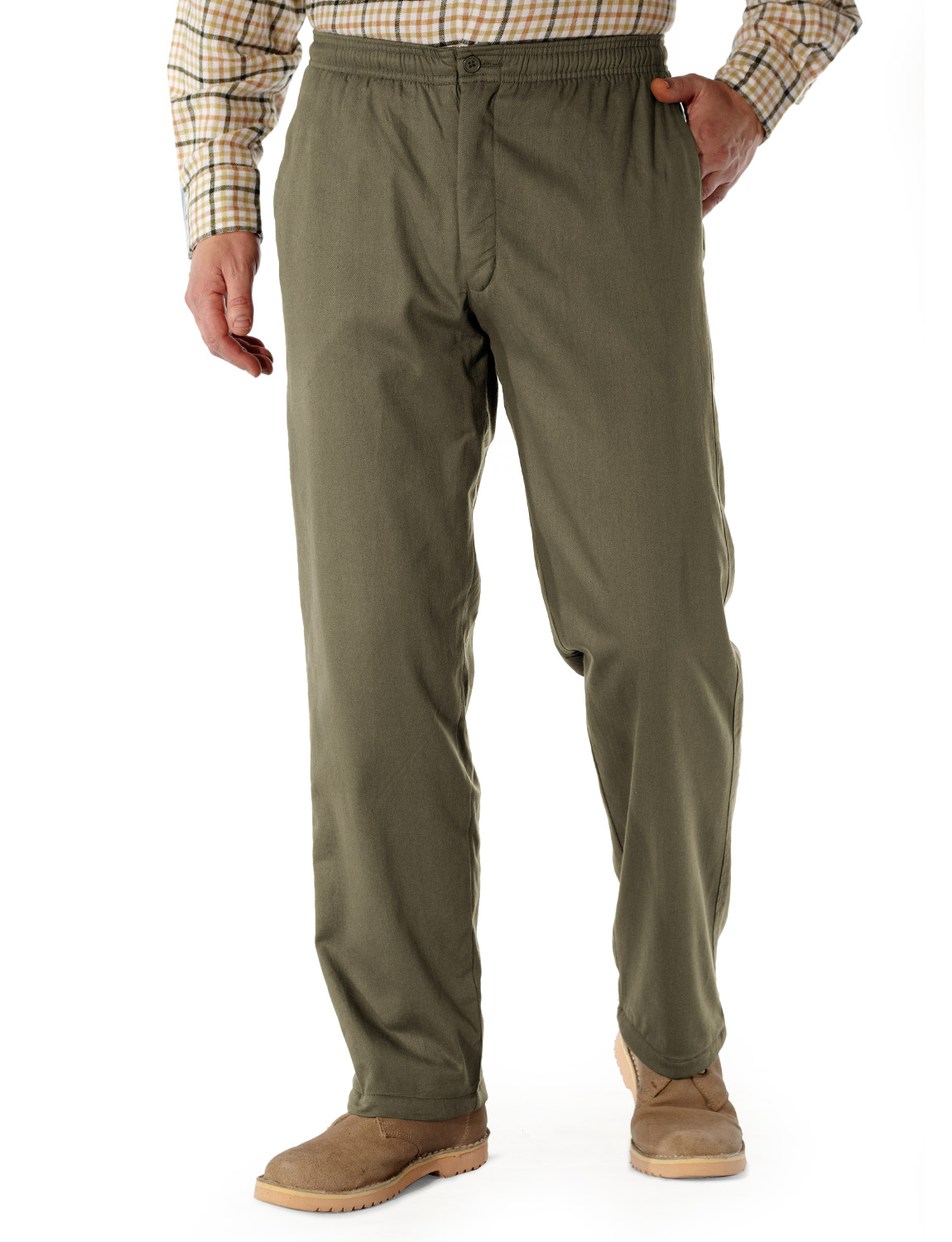 Mens Fleece Lined Elasticated Thermal Draw Cord Trousers | eBay