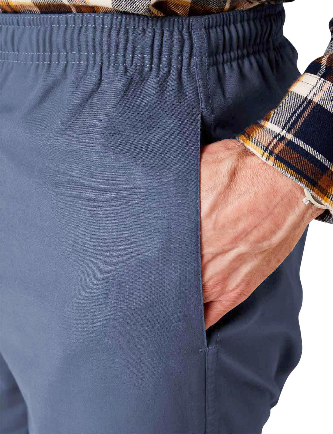 Fleece-Lined Elasticated Thermal Trousers, Adjustable Drawcord & Comfort  Waist