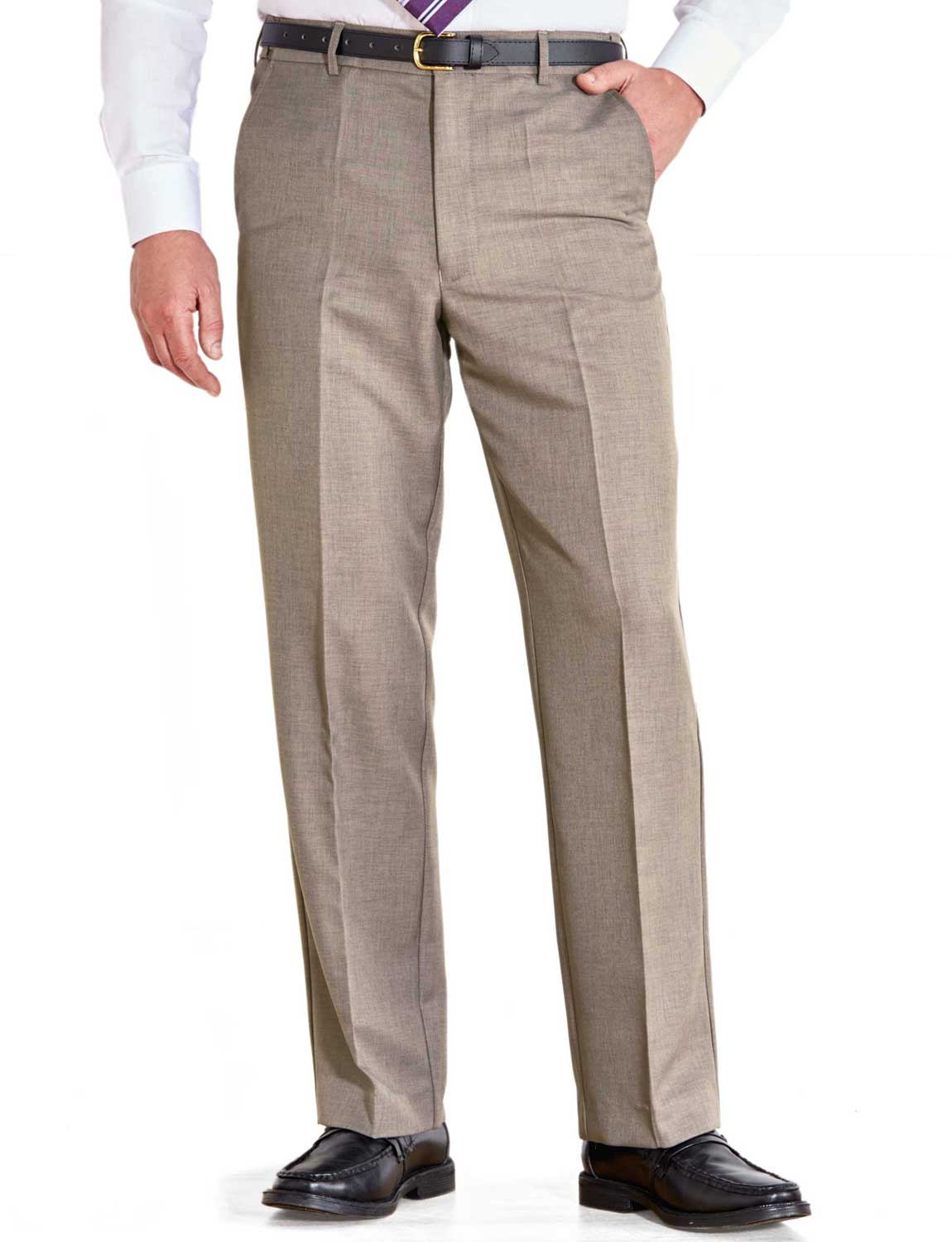 Mens Farah Flex Trouser Pants With SelfAdjusting Waistband eBay