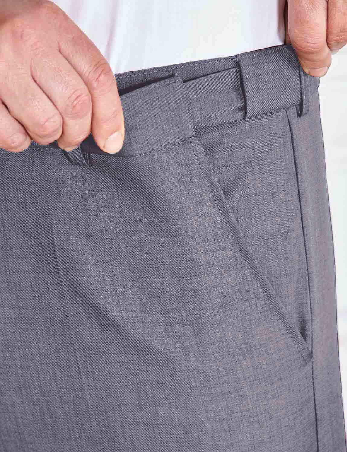 Firoji and Grey Color Mens Power Stretch Flexi Waist Trouser Lower Pants  for Comfortwear