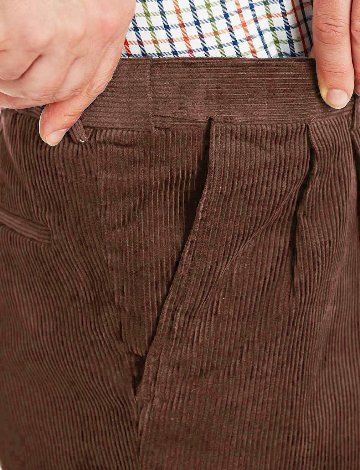 Mens Corduroy Trouser Cotton Pants With Hidden Extra Waistband eBay