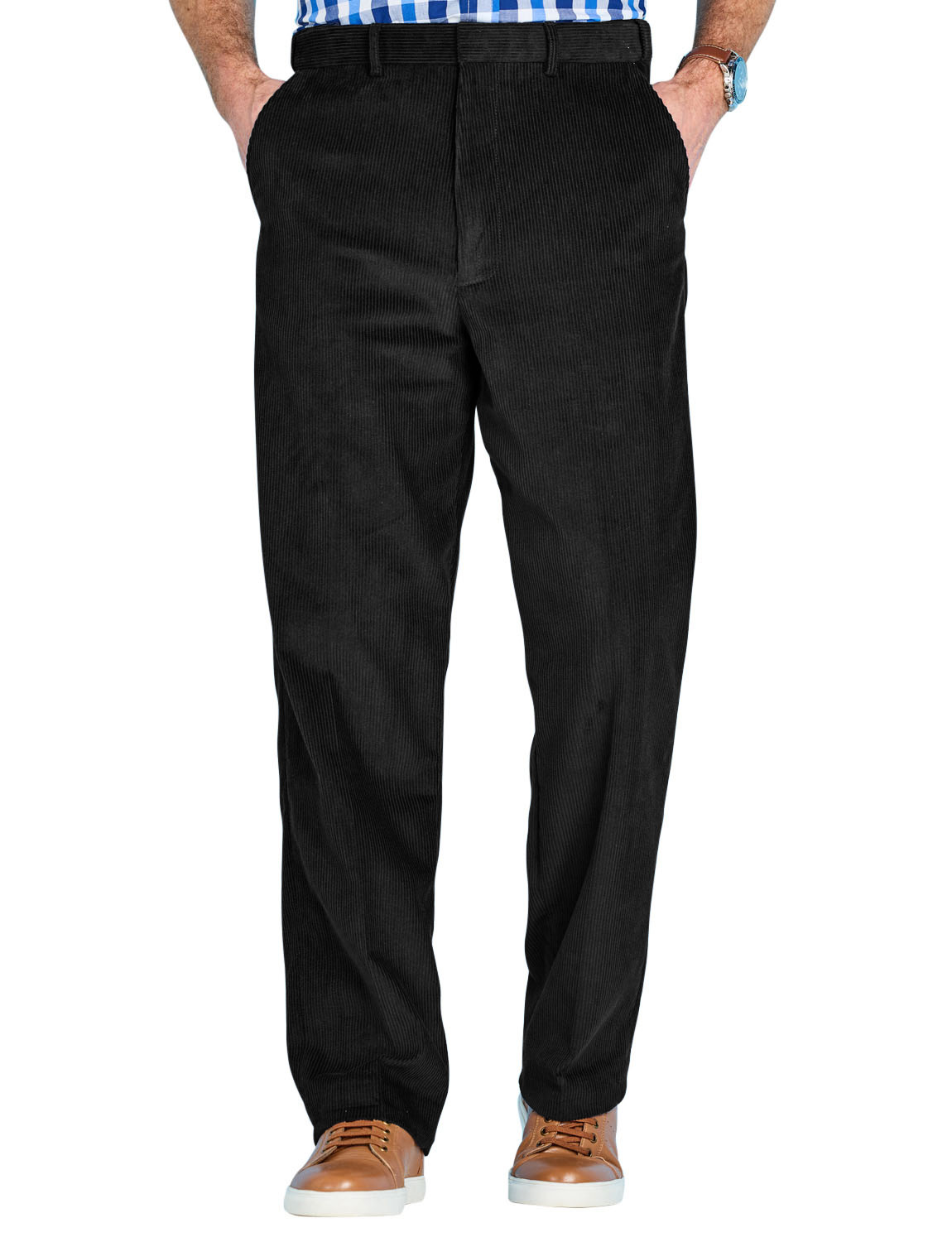 Chums | Men's | Corduroy Cotton Trouser Pants with Hidden Extra ...