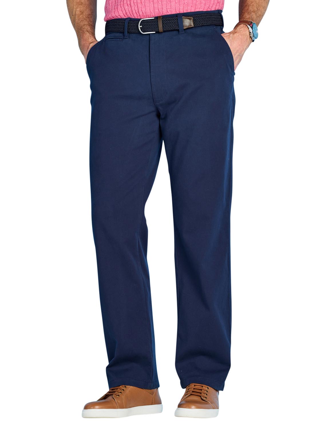 Mens Super Stretch Chino Trouser With Belt,  Comfortable & Stylish Smart Casual
