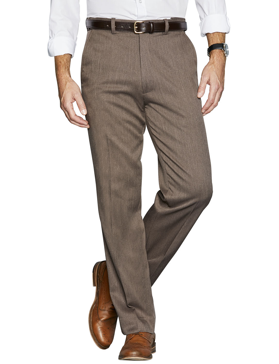 mens blue formal trousers