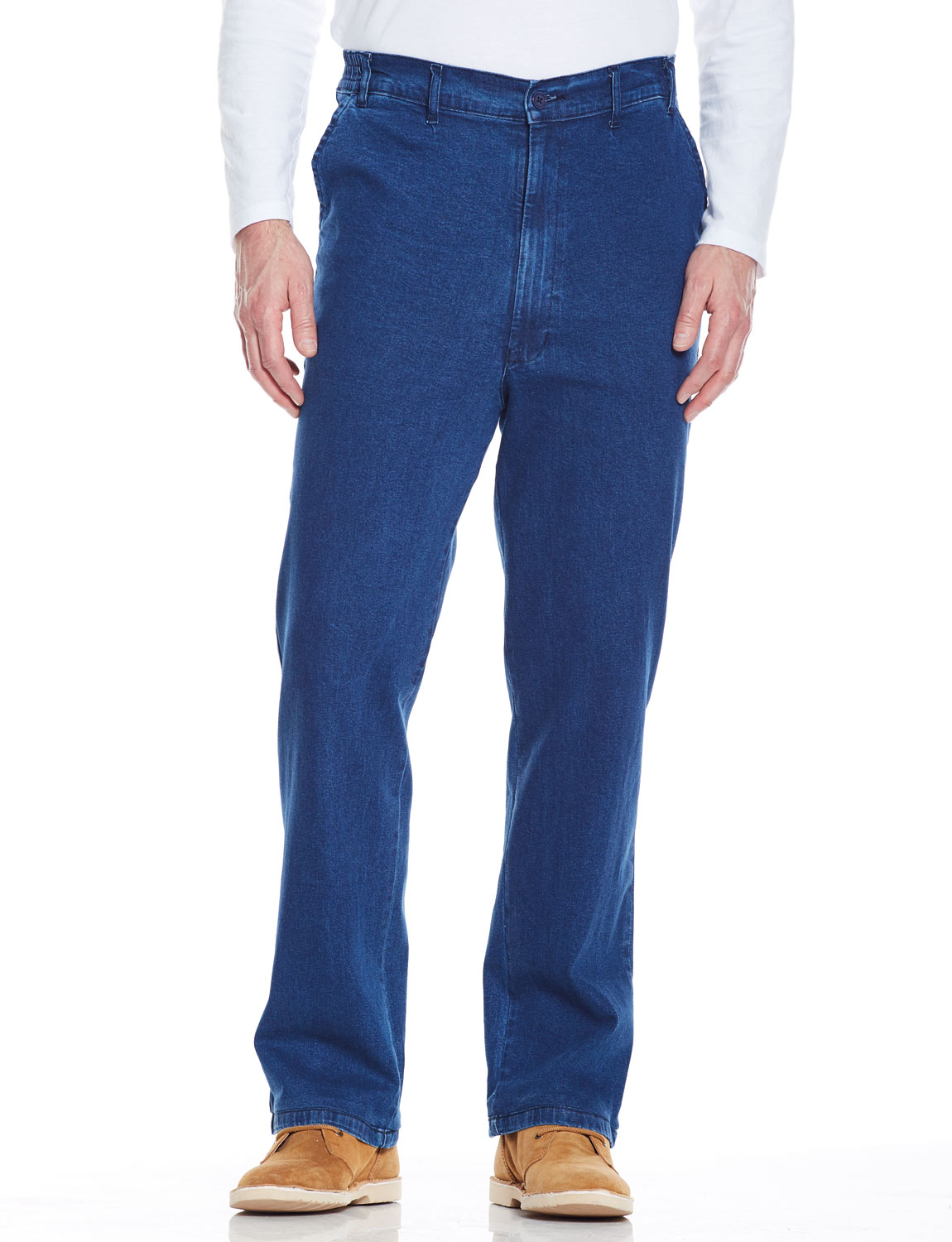 Mens High - Rise Denim Elasticated Stretch Cotton Jean | eBay