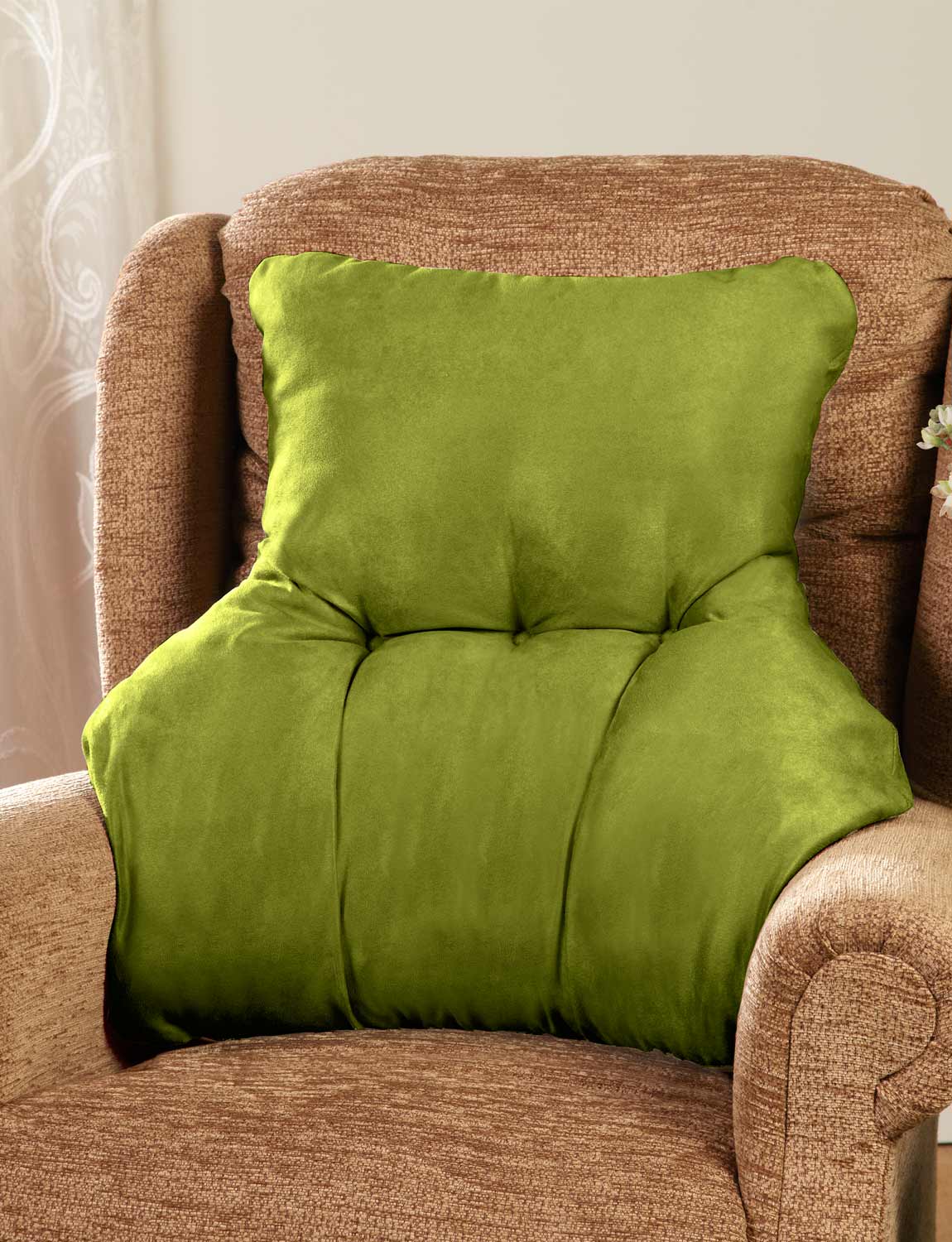 Faux Suede Back Rest Lumbar Support Cushion eBay