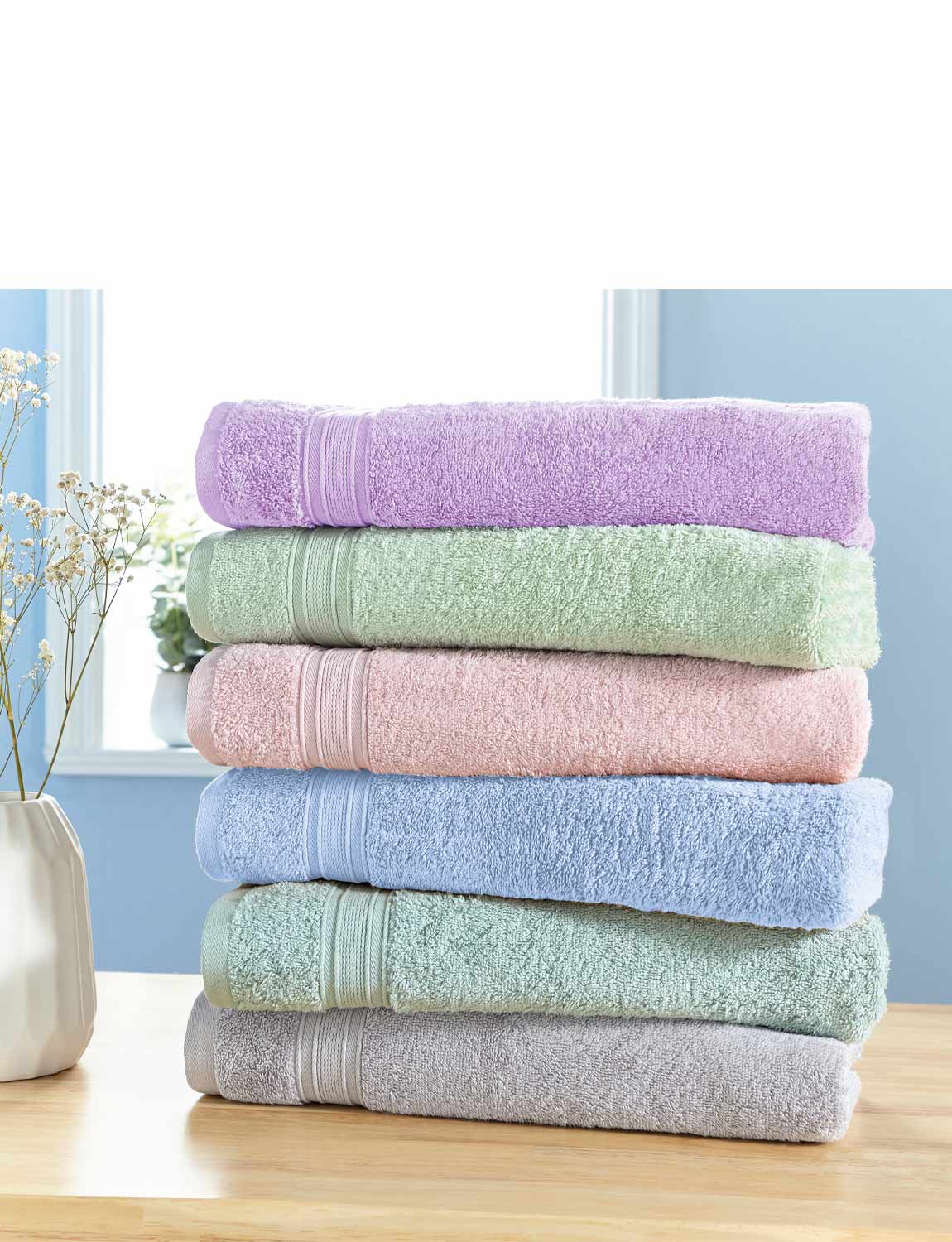Serene Twinpack Of Bathroom Towels by Christy - Picture 3 of 29